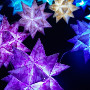 Origami craft set Bascetta 10 stars transparent star in a star 5.0 cm x 5.0 cm image 10