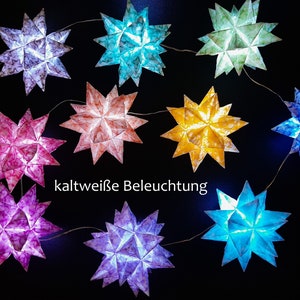 Origami craft set Bascetta 10 stars transparent star in a star 5.0 cm x 5.0 cm image 2