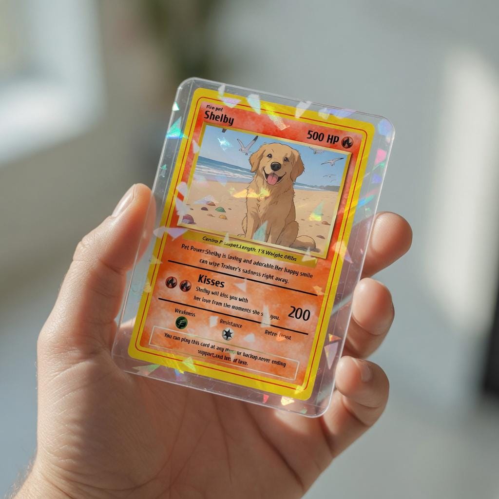 Custom Pokemons Cards With Photo - Etsy