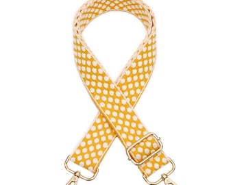 Yellow Dot Adjustable Bag Strap