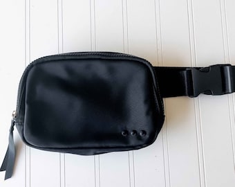 Nylon Belt Bag- Black