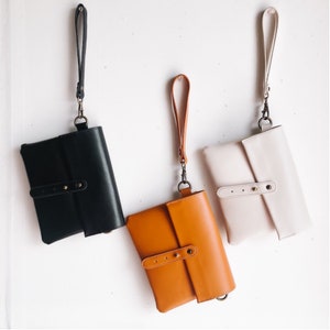 Vegan Leather Belt/Clutch Bag-Brown image 3