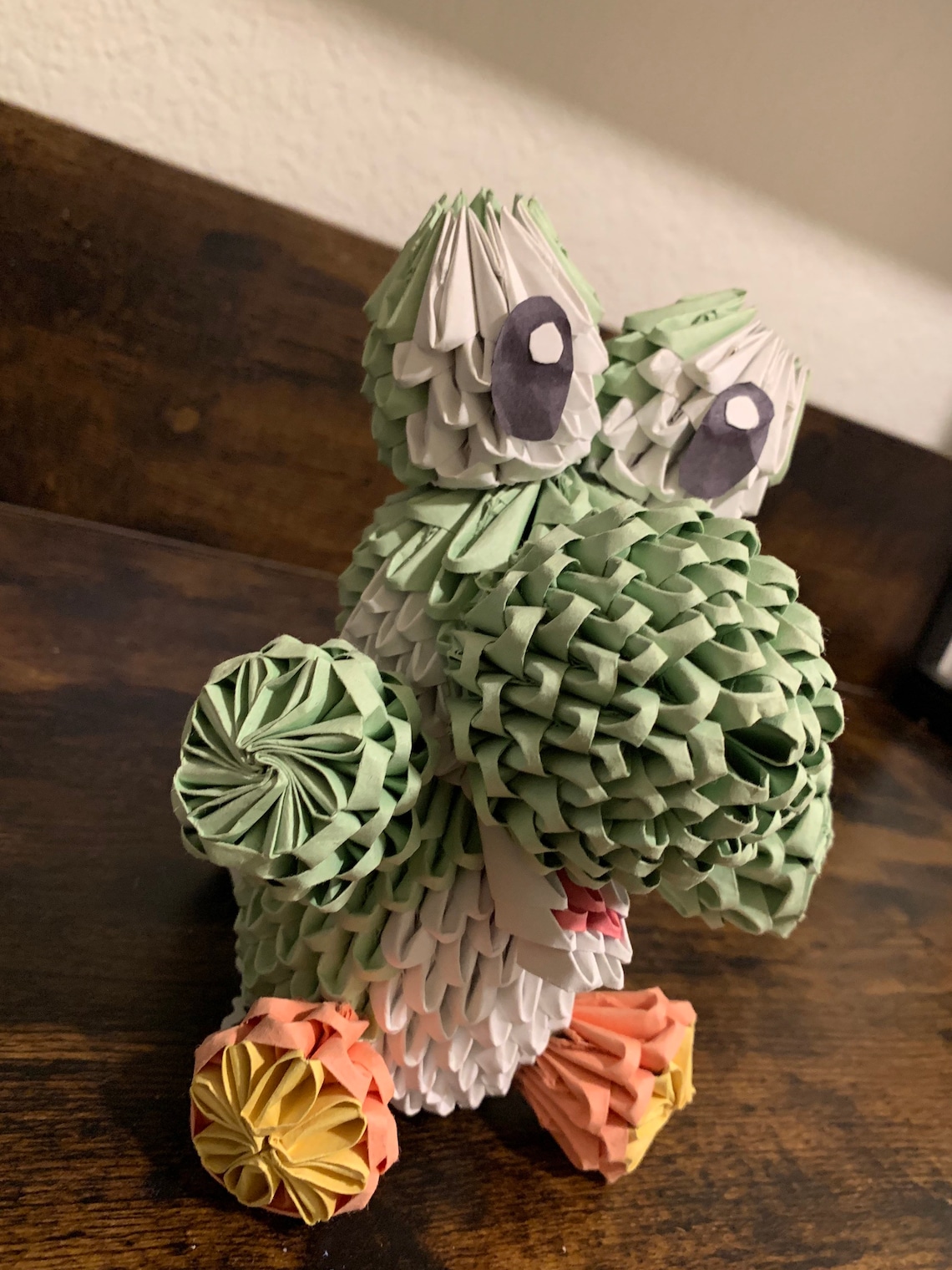 Yoshi 3d Origami Figure Etsy
