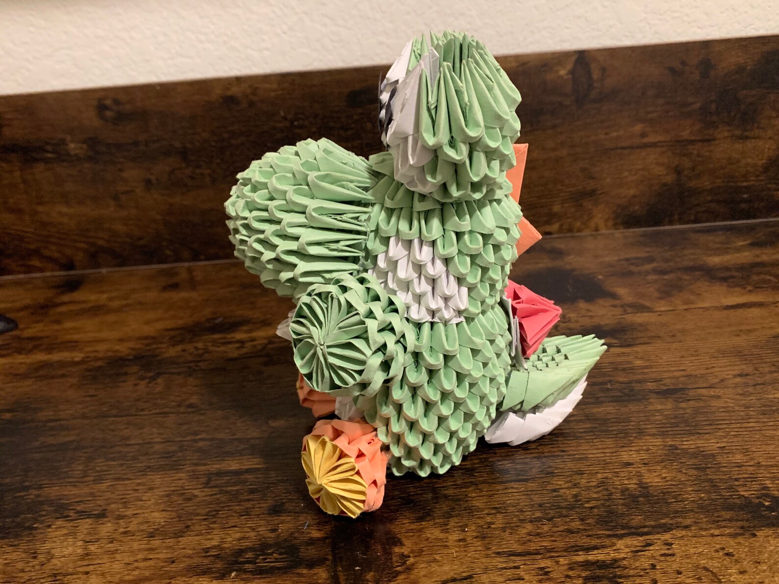 Yoshi 3d Origami Figure Etsy
