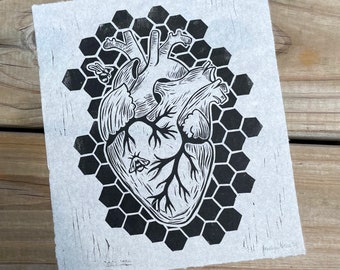 Sweet to the Soul Linocut Print