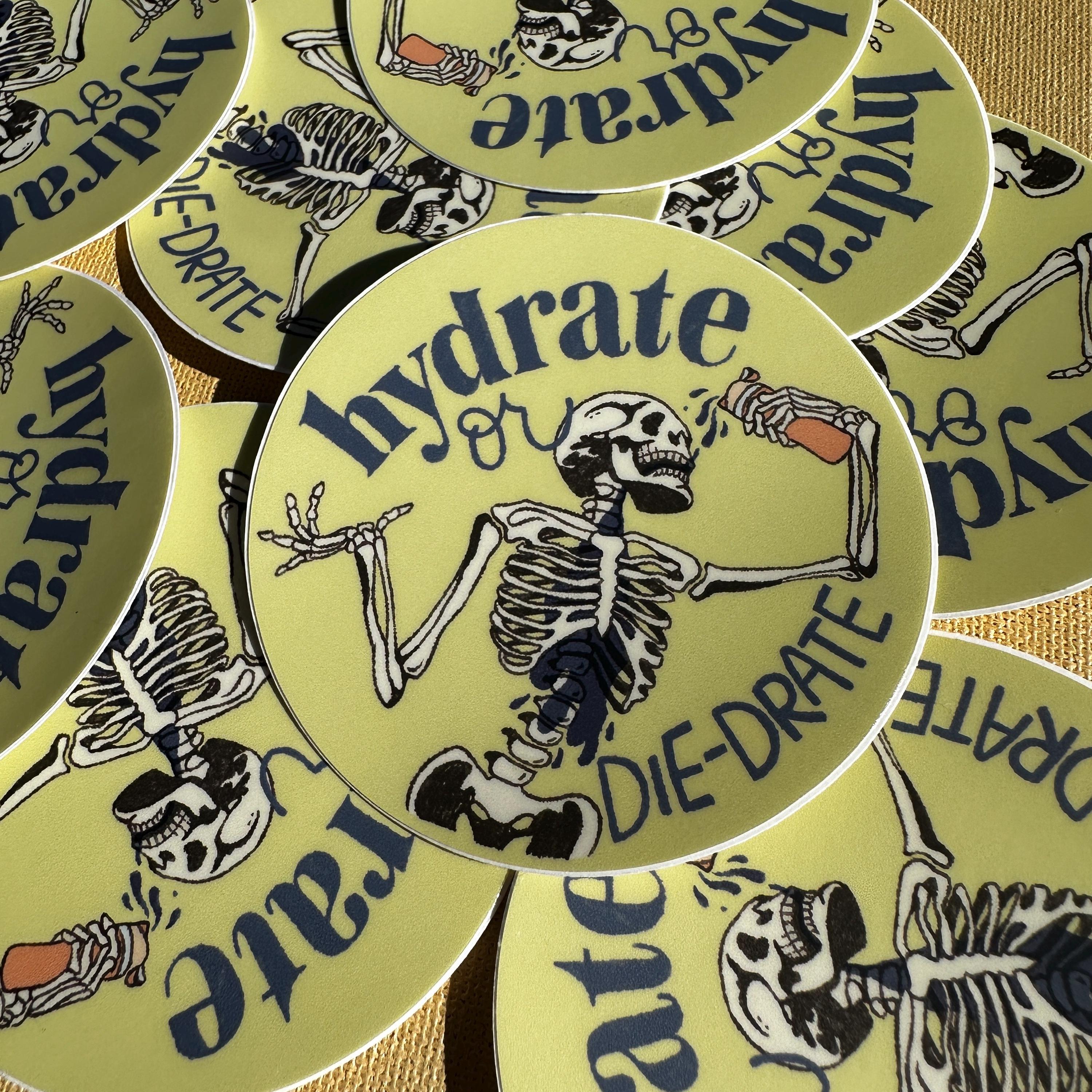 Hydrate or Die-drate Sticker - Etsy