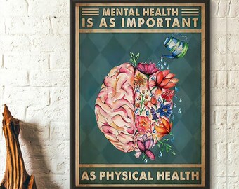 Mental Health Poster - Etsy