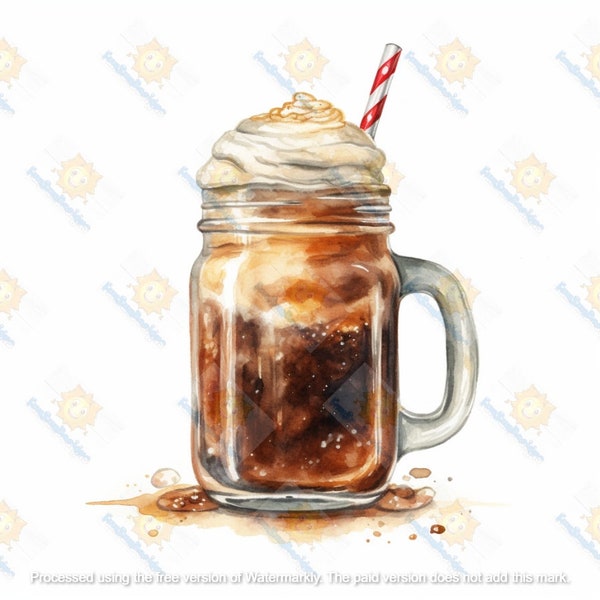 Root Beer Float, Digital Picture, Printable Wall Art, Food Photography, Drink Art, Beverage Art, Kitchen Decor, Foodie Gift, Soda Fountain