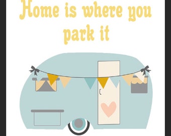 Personalised caravan Metal Sign Wall plaque novelty gift Decor Campervan mobile home road trip memories are made