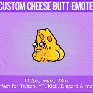 Cheese Butt Emote | Booty Twitch Youtube Emote