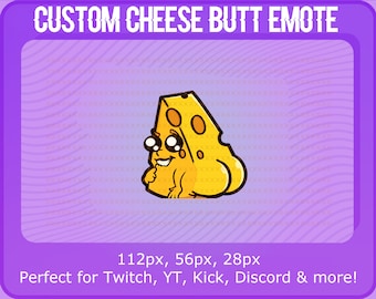 Cheese Butt Emote | Booty Twitch Youtube Emote