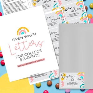 Abrir cuando carta para estudiantes universitarios, descarga digital, descarga instantánea, descarga imprimible, STEM, STEM imprimible, carta para padres