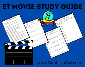 E.T. Movie Study Guide, E.T, Movie Study Guide, Digital Download, Instant Download, Printable Download, STEM, STEM Worksheets, STEM Activity