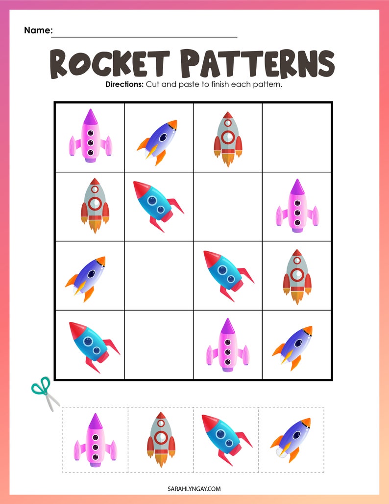 Rockets, Rocket Math, Digital Download, Instant Download, Kid’s ...