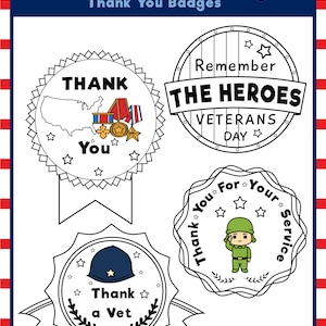 Veteran's Day Printable Activity, Digital Download, Instant Download ...