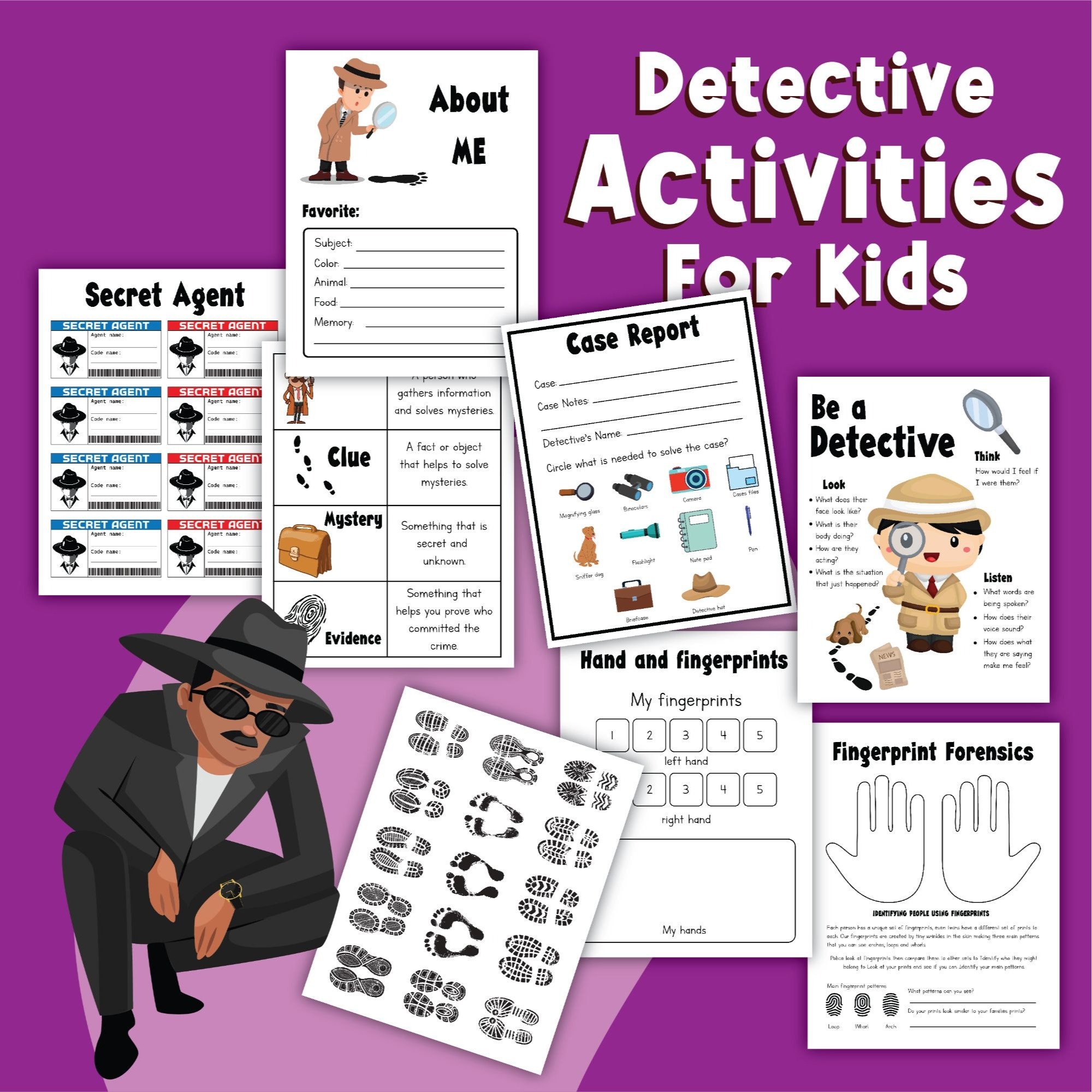 detective-activities-for-kids-worksheets-digital-download-homeschool-worksheets-etsy