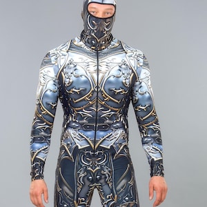 Body guerrier imprimé en 3D : costume d&#39;Halloween futuriste