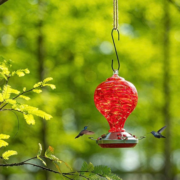 Ceramic Hummingbird Feeder Etsy