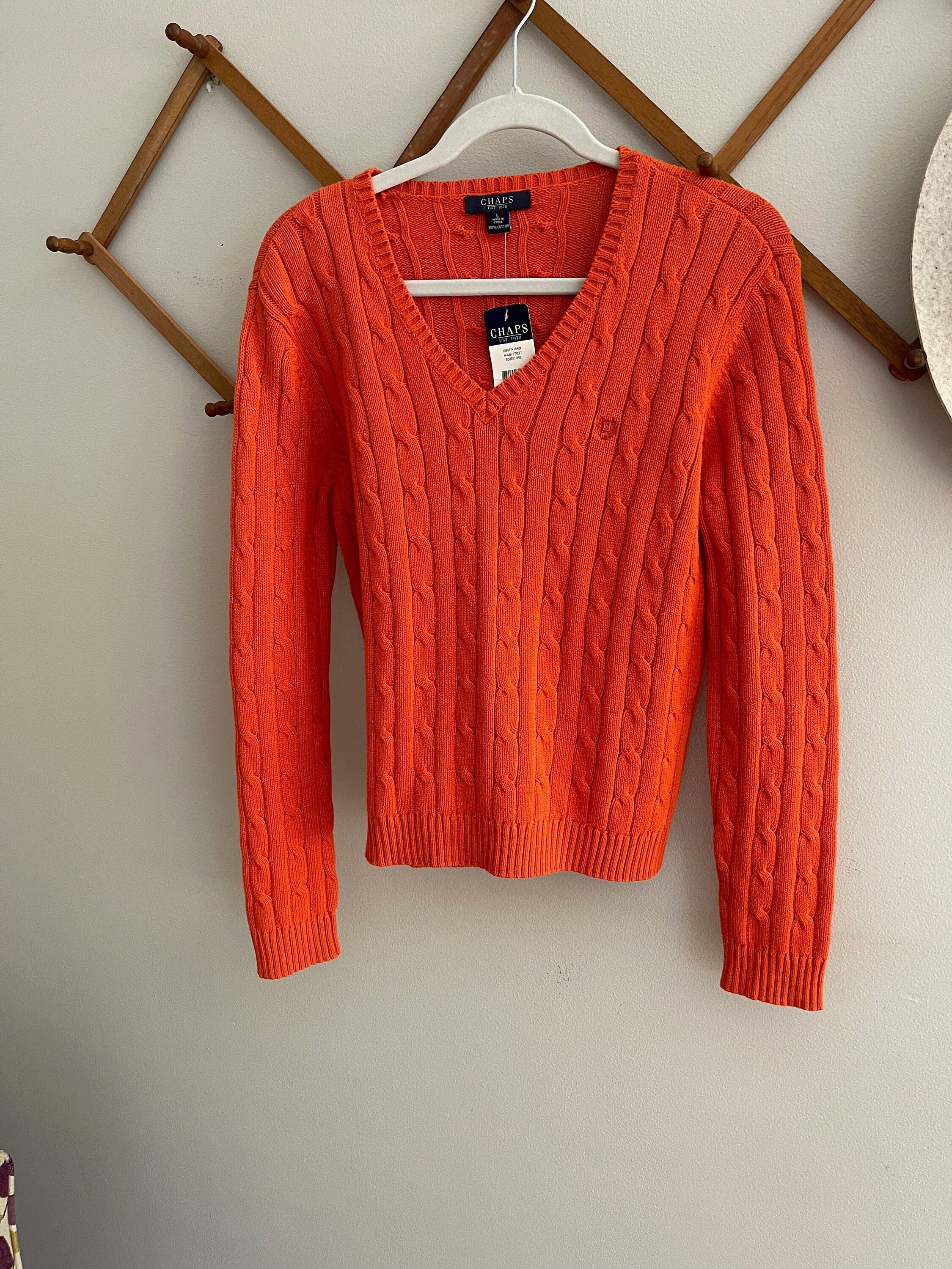 chaps sweater womens