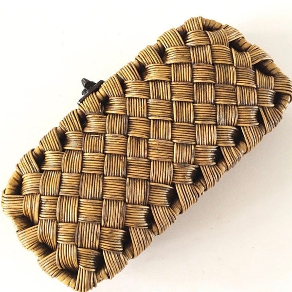Rattan Clutch Etsy