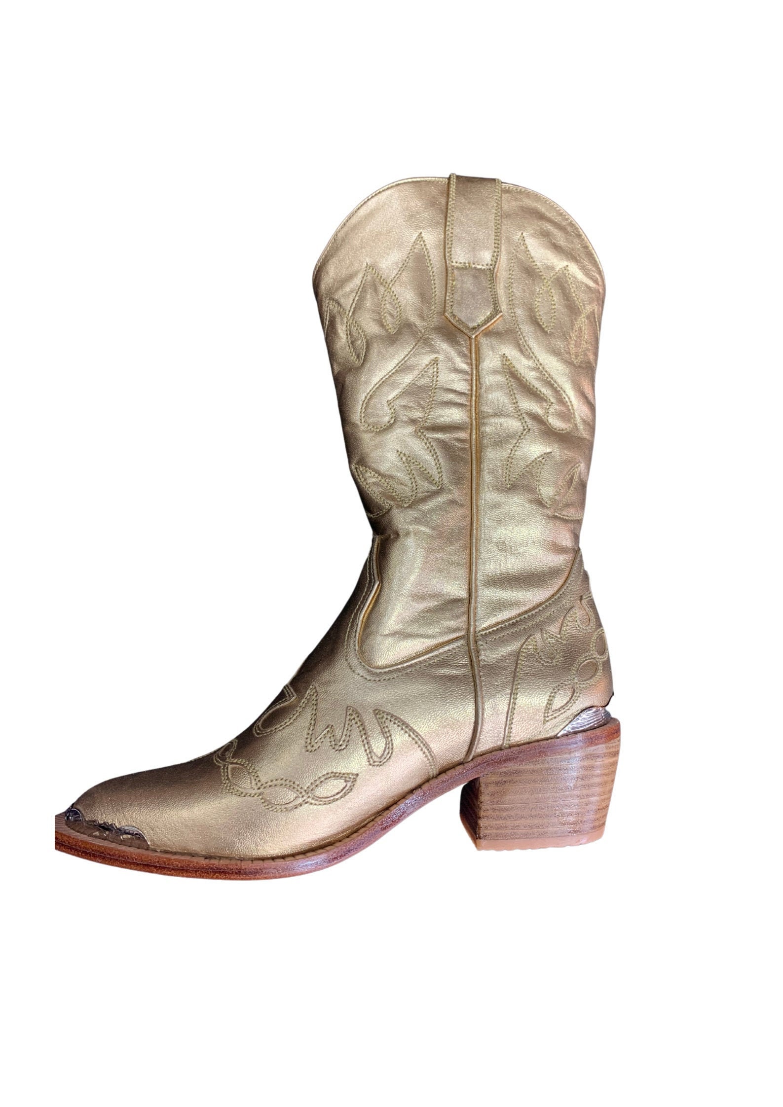 WILD FLOWER Cowgirl Boots in Shimmery 