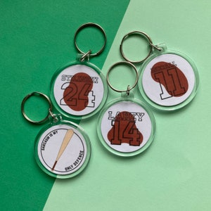 Teen wolf keychains/ key rings