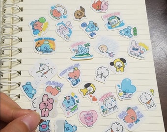 bt21 stickers etsy