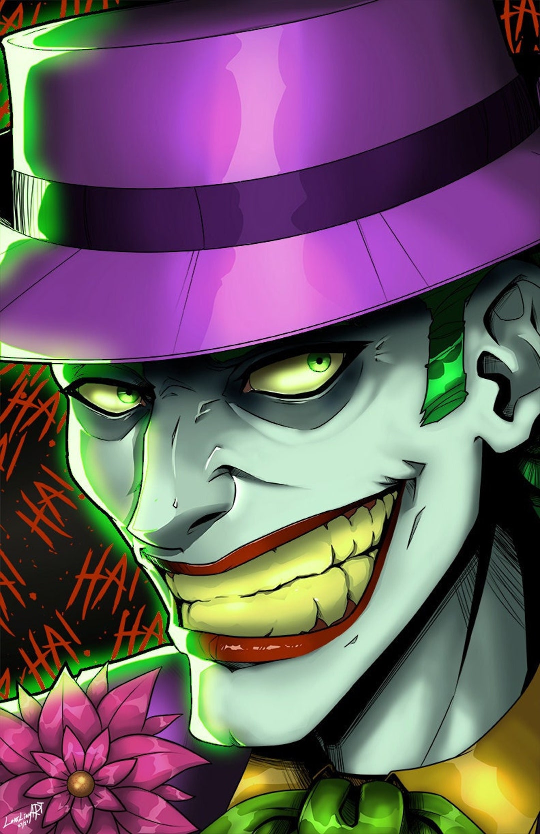 Joker Art Print Etsy