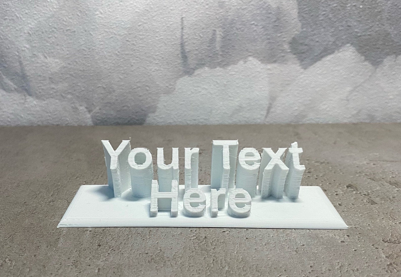 3D Printed Name Plate Desktop Nameplate Etsy