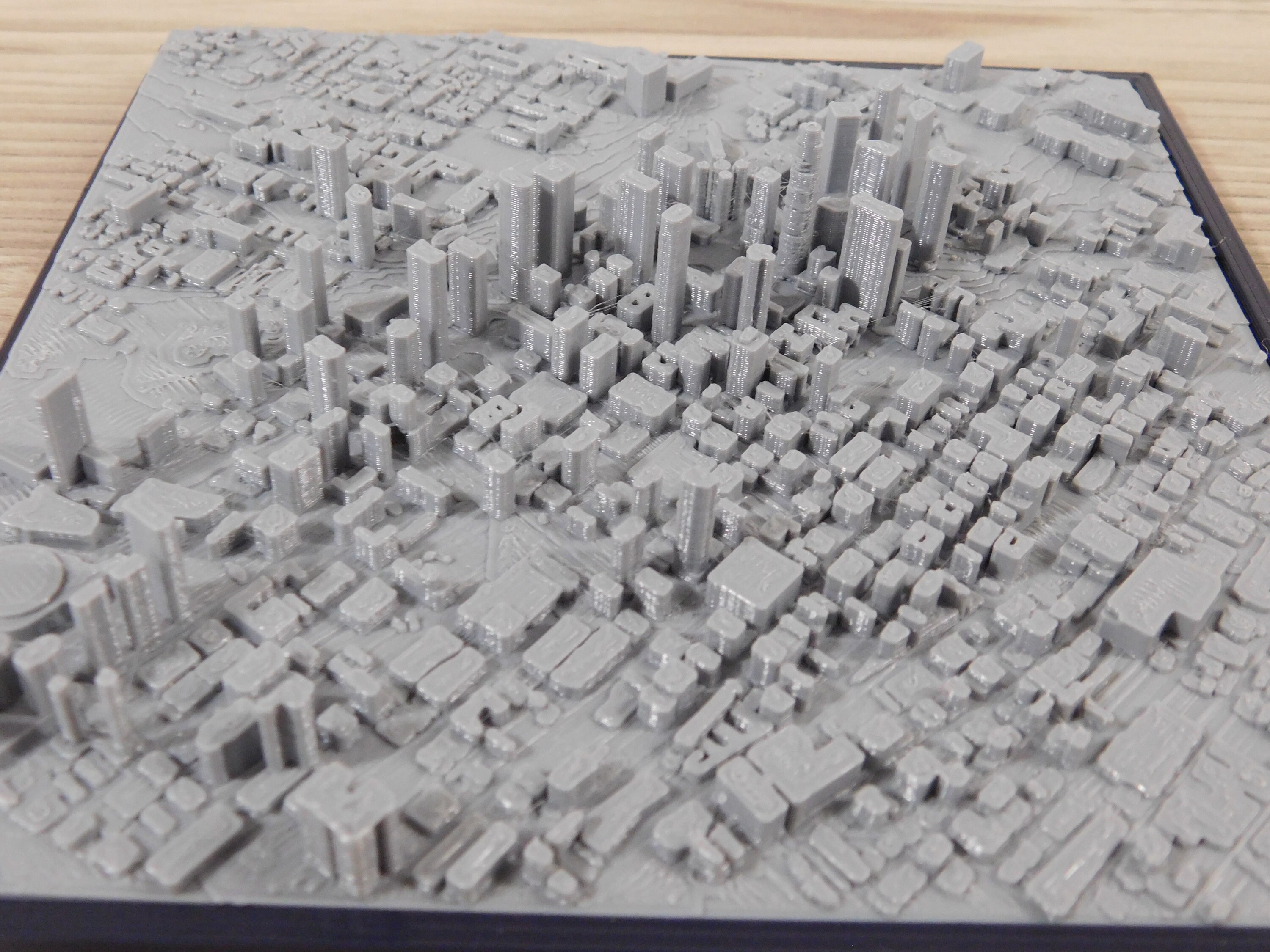 3D Printed Model of Downtown Los Angeles 3D Printed City Etsy Hong Kong