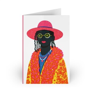 African Inspired Card Black Man Art Afrocentric Birthday Card For Him Cultural Celebration Card Africa Gift Afro American Birthday Card
