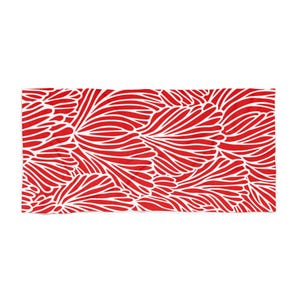 Bright Floral Beach Towel, Modern Summer Beach Towel Poolside Relaxation, Vacation Vibes, Gifts for Beach Lovers