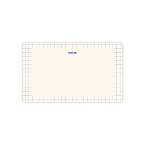 Blue and White Checkered Memo Pad Blue Post It Checks Sticky Notes Checkered Notepad Blue Office Supplies Blue Desk Accessories To Do List