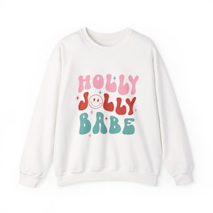Embroidered Merry Christmas Cute Christmas Sweatshirt Embroidered Sweatshirt Festive Christmas Embroidered Sweatshirt Embroidered sweatshirt