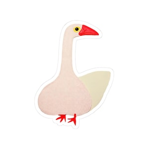 Goose Stickers For Laptop Decals Farm Animal Stickers Ducks, Cute Animal Stickers for Water Bottles, Notebooks, Gifts, Kids Crafting. Birds