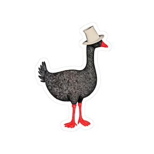 Silly Goose Wearing A Hat Stickers Farm Animal Decals For Planners, Laptops, Journals Stickers Duck Decals Gift for Friends
