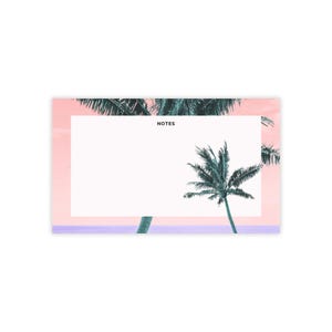 Tropical Note Pad Summer Memo Pad Stylish Stationery For Mom To Do List Sticky Notes Business Office Palm Trees Gift For Student Planner