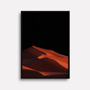A1 Limited Edition Fine Art Print Desert Dunes Poster Sahara, Morocco Travel Wall Art Nature Golden Sand Sunset Landscape Gift Travel Lover