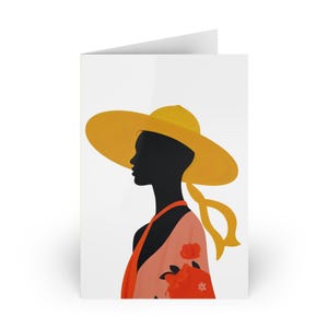 African Inspired Card Black Man Art Afrocentric Birthday Card For Him Cultural Celebration Card Africa Gift Afro American Birthday Card