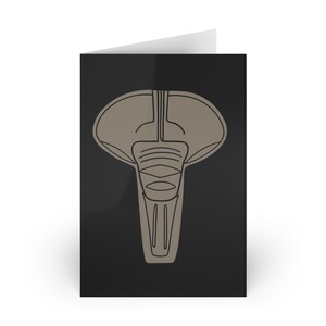 Abstrakter Elefant Grußkarte Minimalistisches Design 1 oder 10 Packungen Allzweckkarte für Geburtstag, Danke, Hochzeiten Südafrikanische Karte Afrika