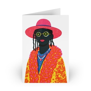 African Inspired Card Black Man Art Afrocentric Birthday Card For Him Cultural Celebration Card Africa Gift Afro American Birthday Card