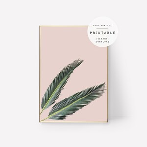 Print #56, Palm Leaves Print, Botanical Wall Art, Floral Decor, Palm Poster, Printable Leaf, Instant Download