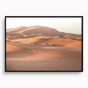 A1 Limited Edition Fine Art Print Desert Dunes Poster Sahara, Morocco Travel Wall Art Nature Golden Sand Sunset Landscape Gift Travel Lover