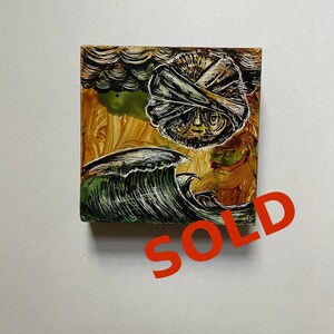 Rising : 4 x 4 Inch Painting