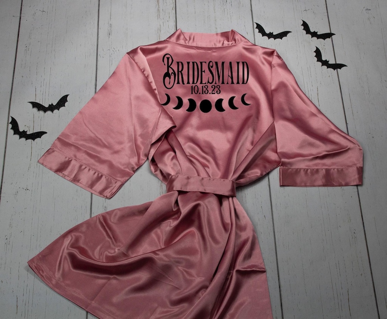 Moon Rode Brides Brides Moon Coven Robe, Maid of Honor Robe, Witch Bridal Party Robe ...