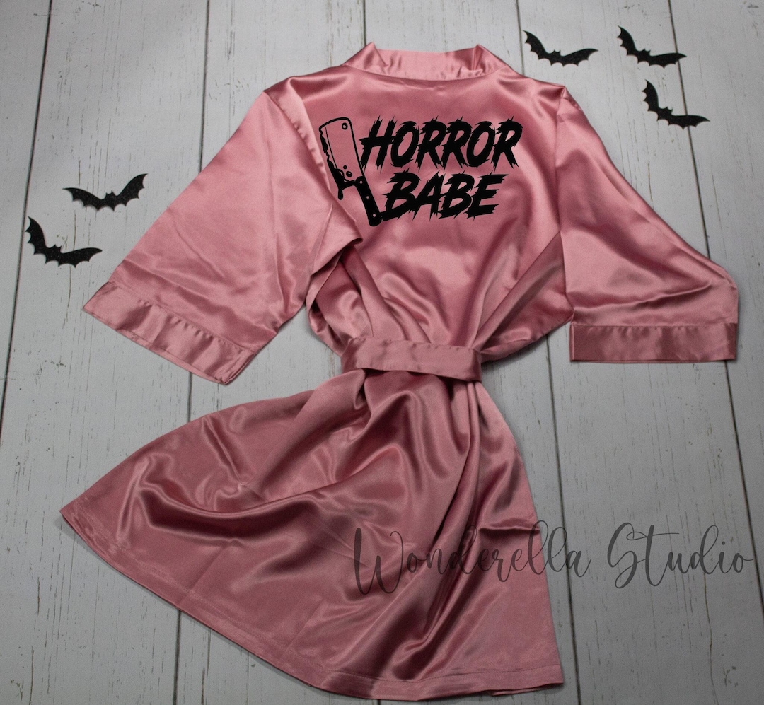Slasher Robe Horror Babe Slasher Robe, Halloween Lover, Gothic Alternative Robe ...