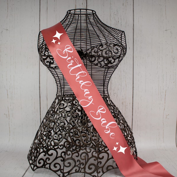 Birthday Babe Sash, Birthday Sparkle Sash, Milestone sash, Gothic Party Sash ,Goth Custom Sash