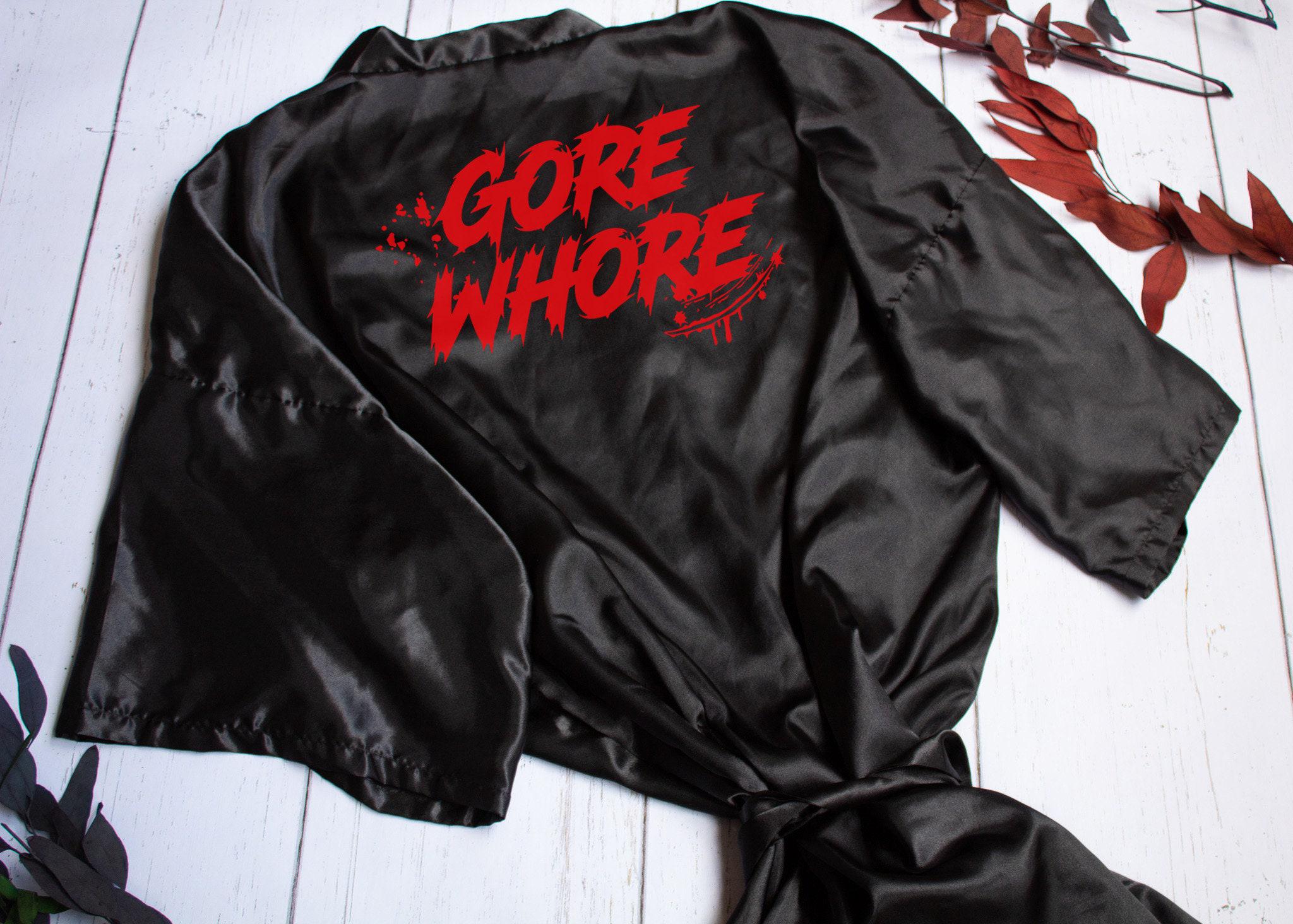Slasher Robe Gore Whore Slasher Robe, Halloween Lover Fan, Gothic Robe, Getting ...