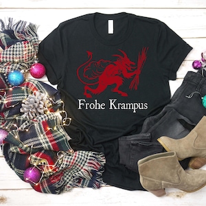 Frohe Krampus Weihnachten Shirt, Frohe Krampus Shirt, Weihnachten Langarm Shirt, Plus Size Weihnachten Pullover, Erwachsene Weihnachtsshirt