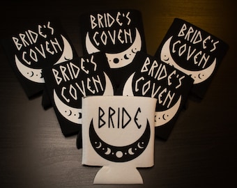 Brides Coven Can Sleeve, Witchy Wedding Bachelorette, Bachelorette Can Coolers